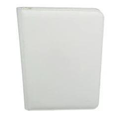 Vivid Zippered 9-Pocket - White